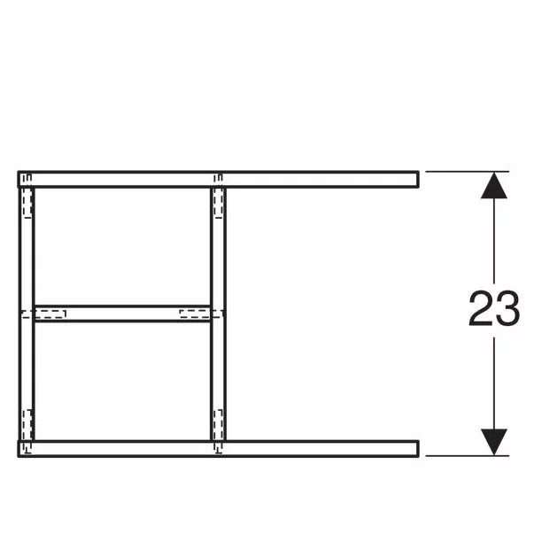 Modul de sertar Geberit divizare T 23 cm picture - 3