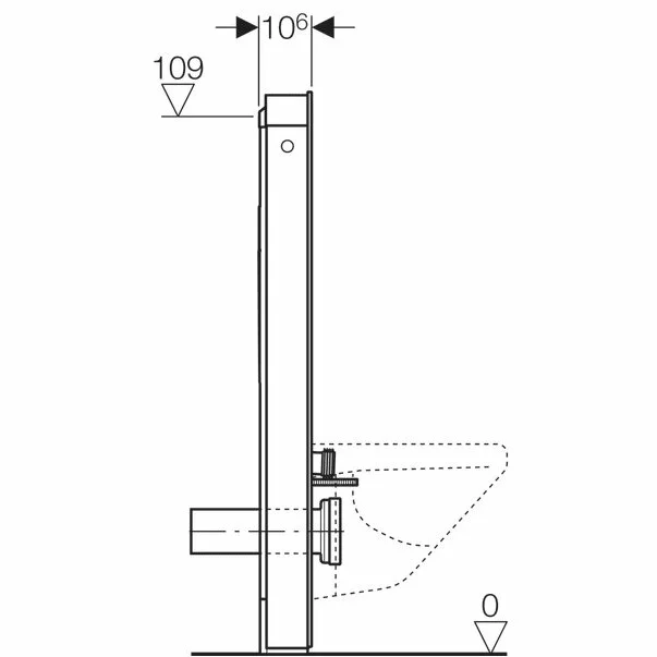 Modul Geberit Monolith pentru wc suspendat gri nisipiu 114 cm picture - 5