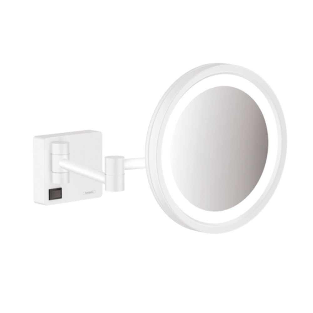 Oglinda cosmetica Hansgrohe AddStoris cu LED alb mat