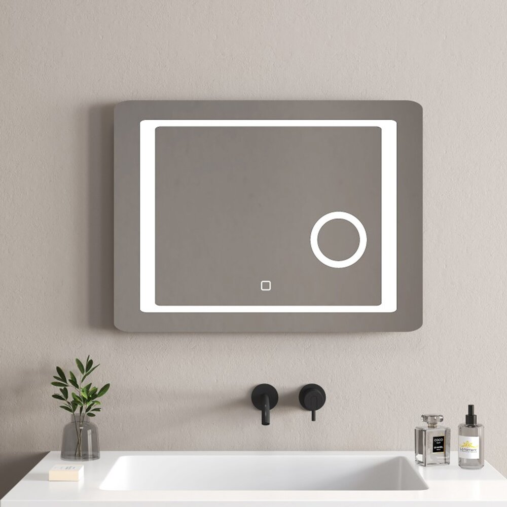 Oglinda cu iluminare Inter Ceramic dreptunghiulara 80x60 cm