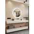 Oglinda cu iluminare led Dubiel Vitrum Zoe negru 70x70 cm
