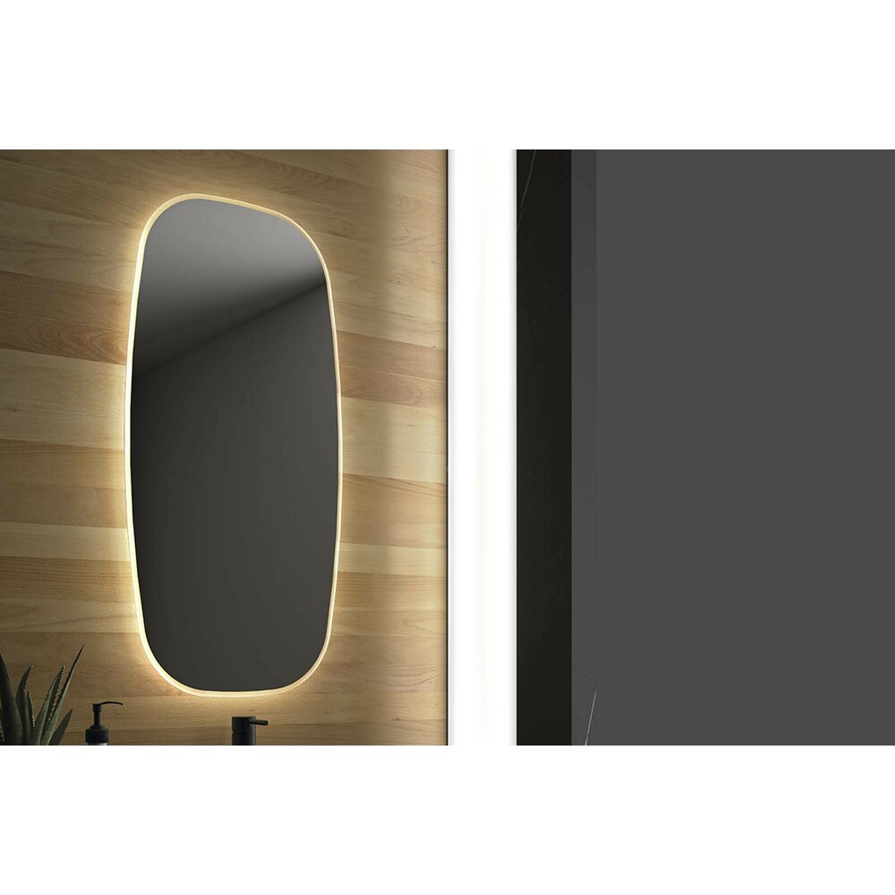 Oglinda cu iluminare Led Gala Eire 90x45 cm negru