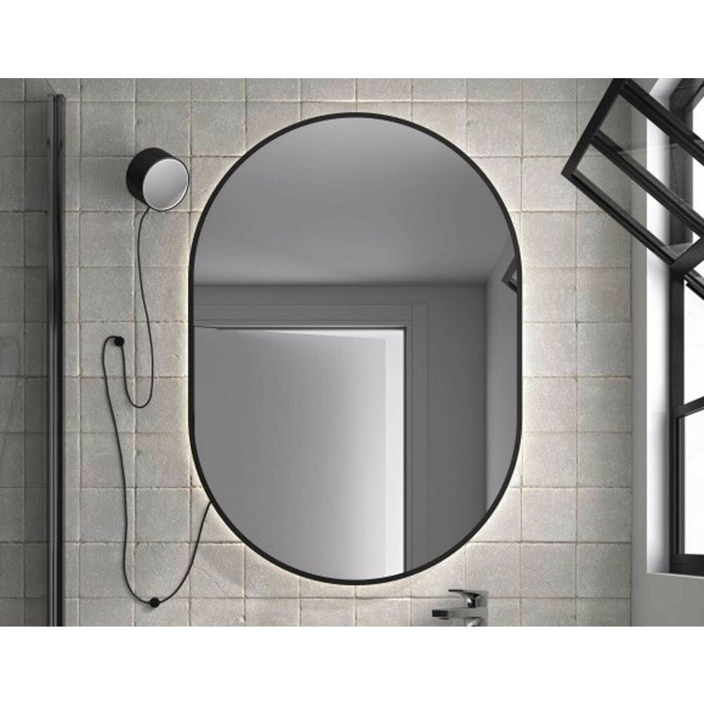 Oglinda cu iluminare Led Gala Moira 60x85 cm negru