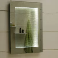 Oglinda cu iluminare LED Inter Ceramic 50x70 cm dreptunghiulara crom lucios