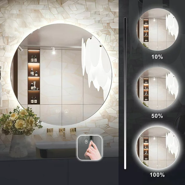 Oglinda cu iluminare Led Tutumi 60x60 cm HZJ060 picture - 7