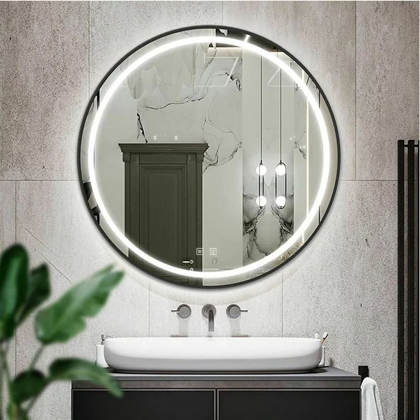 Oglinda cu iluminare Led Tutumi 80x80 cm MMJ negru picture - 2