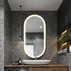 Oglinda cu iluminare Led Tutumi OVL 50x100 cm brush gold picture - 2