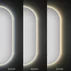 Oglinda cu iluminare Led Tutumi OVL 50x100 cm brush gold picture - 5