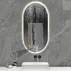 Oglinda cu iluminare Led Tutumi OVL 50x100 cm brush gold picture - 6