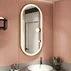 Oglinda cu iluminare Led Tutumi OVL 50x100 cm brush gold picture - 7