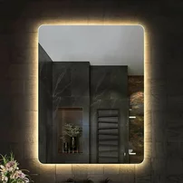 Oglinda cu iluminare si dezaburire Fluminia Verona 60 cm