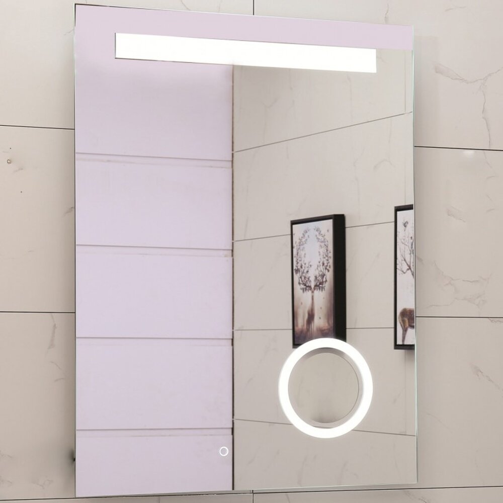 Oglinda cu iluminare si dezaburire Inter Ceramic 60x80 cm dreptunghiulara