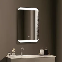 Oglinda cu iluminare si dezaburire Inter Ceramic dreptunghiulara 60x90 cm