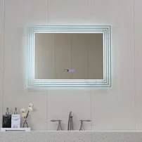 Oglinda cu iluminare si dezaburire Inter Ceramic dreptunghiulara 80x60 cm