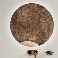 Oglinda cu iluminare si dezaburire Inter Ceramic Marco rotunda 80 cm