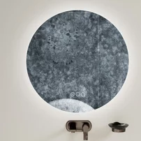 Oglinda cu iluminare si dezaburire Inter Ceramic Vittorio rotunda 80 cm