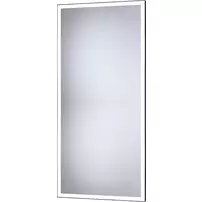 Oglinda reversibila dreptunghiulara LED Dubiel Vitrum Solid Black 50x100 cm