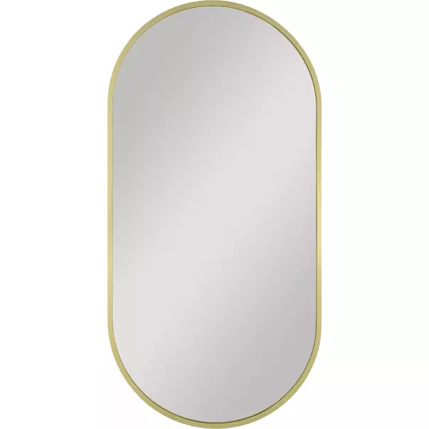 Oglinda reversibila ovala Dubiel Vitrum Joy Gold 40x80 cm picture - 2
