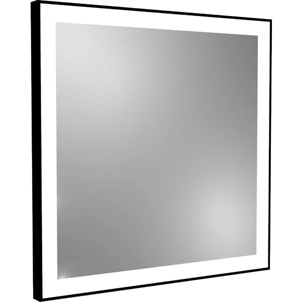 Oglinda reversibila patrata LED Dubiel Vitrum Logan Black 70x70 cm picture - 2