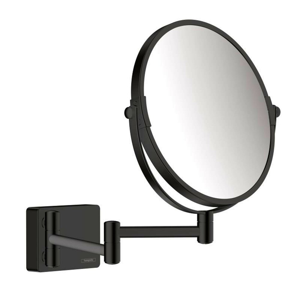 Oglinda pentru barbierit negru Hansgrohe AddStoris