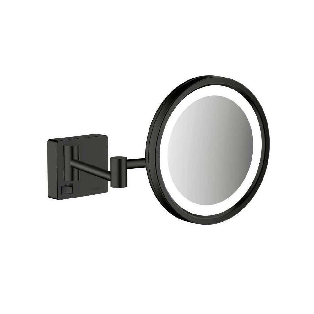 Oglinda Led pentru barbierit negru mat Hansgrohe AddStoris