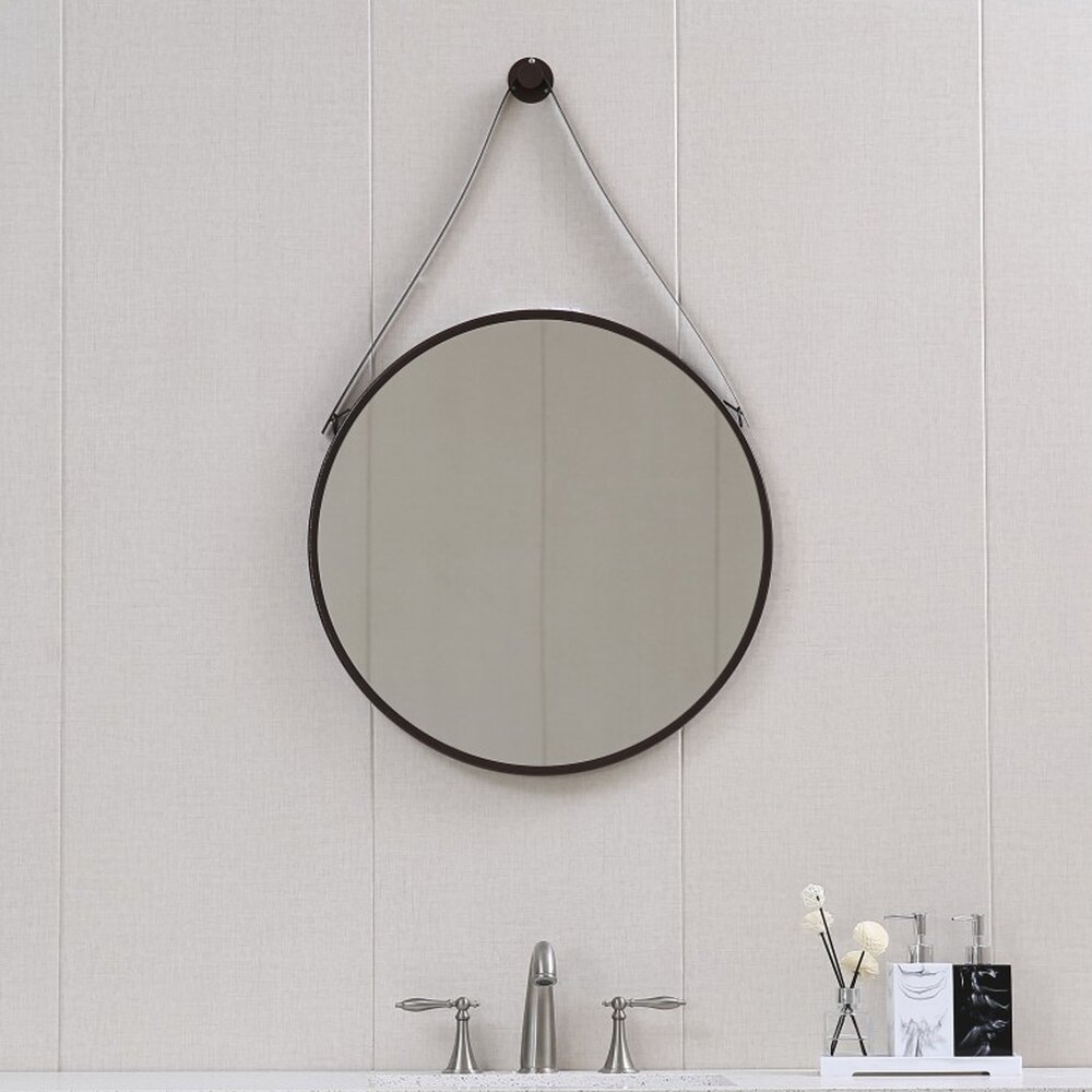 Oglinda rotunda Inter Ceramic Ablena 60 cm cu rama finisaj negru mat Baie > Promoții > Noutati Inter Ceramic