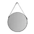 Oglinda rotunda Rea Loft CFZL-MR070 rama metalica cu curea neagra 70 cm picture - 1