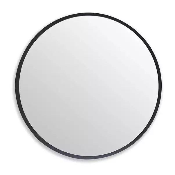 Oglinda rotunda Rea Loft rama subtire metalica neagra 50 cm picture - 12