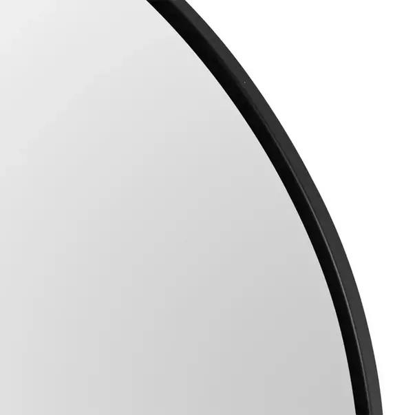 Oglinda rotunda Rea Loft rama subtire metalica neagra 50 cm picture - 13
