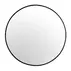 Oglinda rotunda Rea Loft rama subtire metalica neagra 80 cm picture - 2