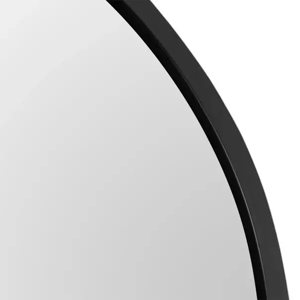 Oglinda rotunda Rea Loft rama subtire metalica neagra 80 cm picture - 10