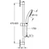 Pachet baterie lavoar si baterie cada Grohe Start plus set dus Grohe Tempesta 110 picture - 7
