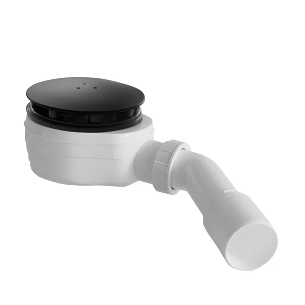 Pachet cabina de dus Alienta Black D 80x100 cm, cadita pentru dus Laros D Compact alb si sifon cadita negru picture - 3