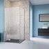Pachet cabina de dus Torrenta KDJ stanga 100x90 cm, cadita pentru dus Laros D Compact alb si sifon cadita crom picture - 4