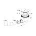 Pachet cabina de dus Torrenta KDJ stanga 100x90 cm, cadita pentru dus Laros D Compact alb si sifon cadita crom picture - 15