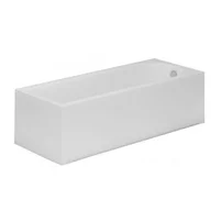 Pachet cada rectangulara Radaway Nea 170x70 cm alb, panou frontal si lateral, sifon cada si capac crom