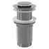 Pachet lavoar pe blat Rea Goya alb 60 cm, baterie lavoar Hansgrohe Vernis Blend 100 negru si ventil lavoar Click-Clack crom picture - 4