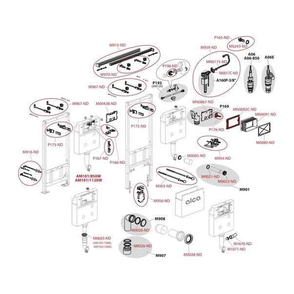 Pachet vas wc cu capac slim softclose si rezervor wc Alcadrain Sadromodul AM101/1120 picture - 8