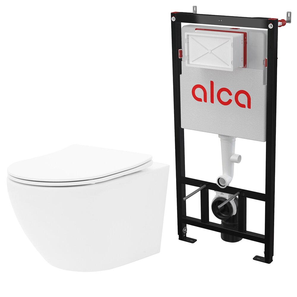 Pachet vas wc cu capac slim softclose si rezervor wc Alcadrain Sadromodul AM101/1120