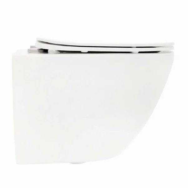 Pachet vas wc Rune Ivaldi, capac slim softclose, rezervor wc Geberit Duofix si clapeta crom Delta20 picture - 3