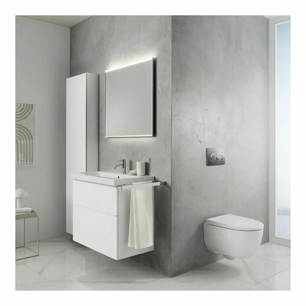 Pachet vas wc Rune Ivaldi, capac slim softclose, rezervor wc Geberit Duofix si clapeta crom Delta20 picture - 8