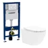 Pachet vas wc Rune Ivaldi, capac slim softclose si rezervor wc Geberit Duofix si clapeta alba Delta20 picture - 1