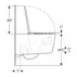 Pachet vas wc suspendat Geberit One TurboFlush si rezervor wc cu cadru incastrat Geberit Duofix Sigma UP320 picture - 4