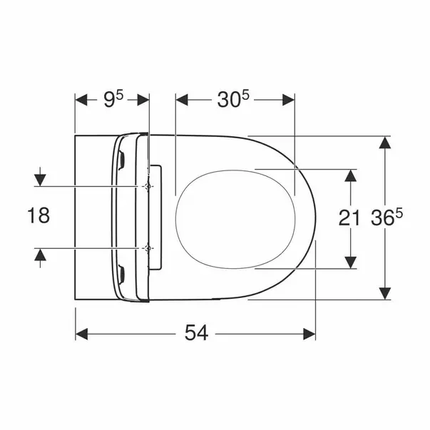 Pachet vas wc suspendat Geberit One TurboFlush si rezervor wc cu cadru incastrat Geberit Duofix Sigma UP320 picture - 6