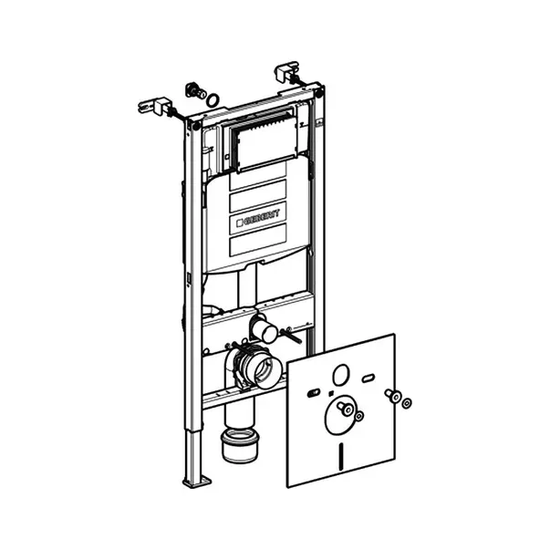 Pachet vas wc suspendat Geberit One TurboFlush si rezervor wc cu cadru incastrat Geberit Duofix Sigma UP320 picture - 8