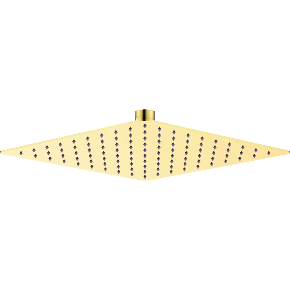Palarie de dus Deante Cascada 25x25 cm auriu