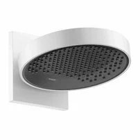 Palarie de dus rotunda Hansgrohe Rainfinity 250 alb mat 1 jet montare pe perete