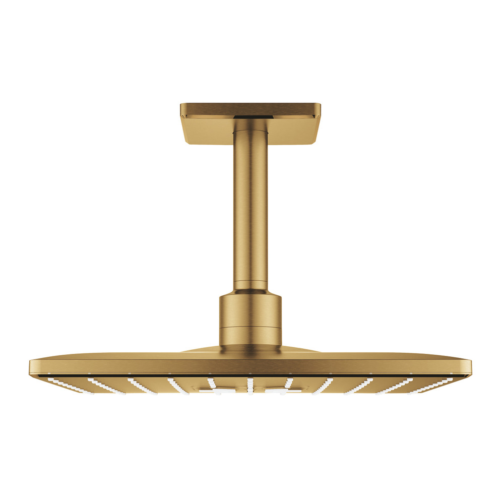 Palarie si brat de dus Grohe Rainshower Mono Cube 310 auriu periat Cool Sunrise 2 functii