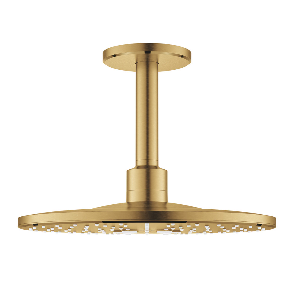 Palarie si brat de dus Grohe Rainshower SmartActive 310 cu 2 functii auriu periat Cool Sunrise