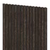 Panou riflaj decorativ/acustic Lameo 3D castan (fetru negru) 60x60 cm picture - 1